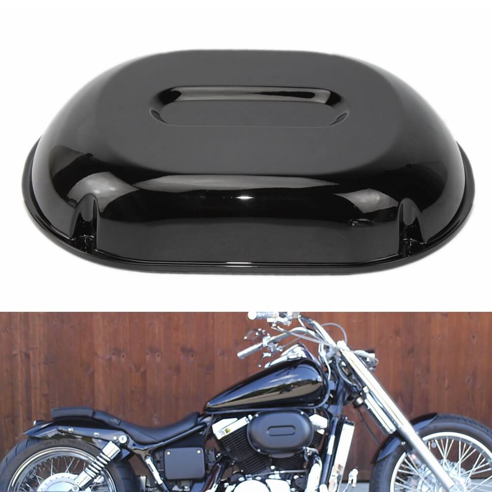 Right Intake Air Filter Cleaner Cover For 2001-2007 Honda VT750DC Shadow Spirit OEM 17231-MCL-000 Chrome Black - pazoma