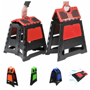 Universal Motorcycle MX Enduro Folding Work Stand Plastic Stand Stool Repairing Folding Lift Repair Holder Dirt Pit Bike Motocross - pazoma