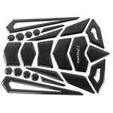 Real Ultra shiny Carbon Fiber  Fuel Tank Decal Pad Sticker Protector For Honda CBR 600RR 1000RR 1100XX - pazoma