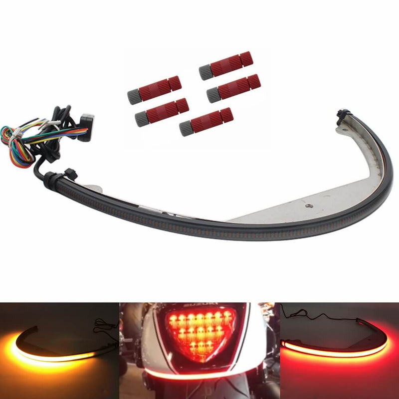 Red/Amber Truflux Rear LED Turn Signal Kit 06-19 SUZUKI Boulevard VZR1800 M109-RR-TFARRAY - pazoma