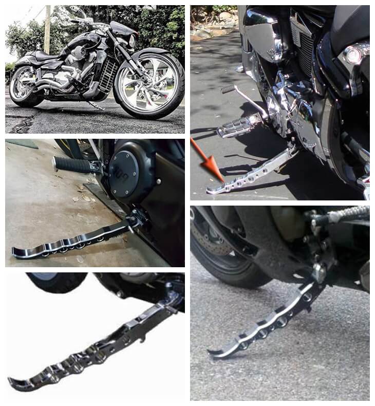 SUZUKI Boulevard M109R VZR1800 2006-2019 Kickstand Side stand Support Billet Aluminum CNC Exotic Long Leg Prop Yana Shiki A3208B CA3208 - pazoma