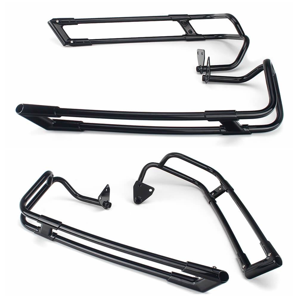 Harley Touring Street Road Glide King Ultra Limited Special ST CVO FLTRKSE FLHT FLHRXS FLTRXS FLHXS FLHTK FLHTKSE Saddlebag Guard Rails 14-22 - pazoma