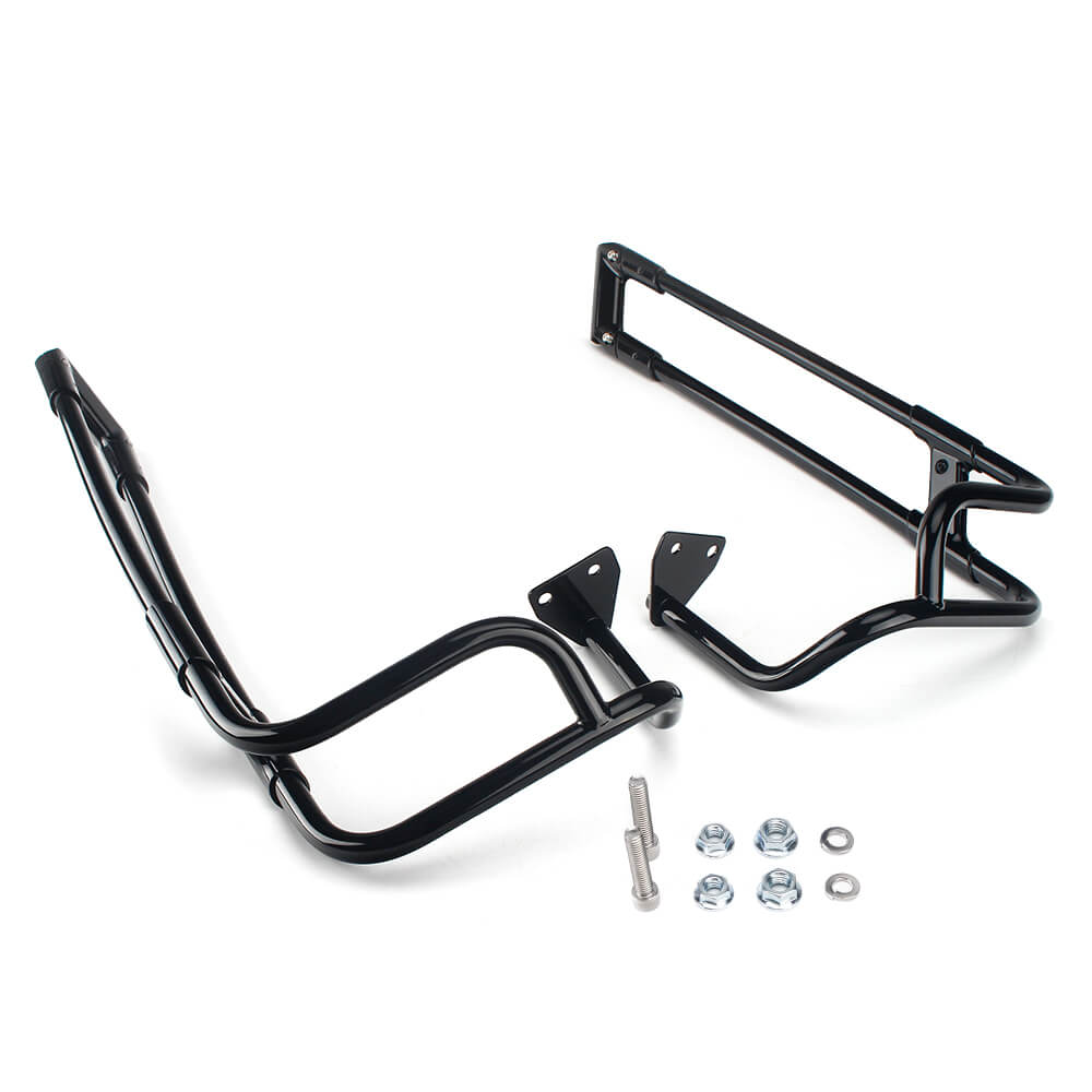 Hard Rear Saddlebag Guard Twin Style Rails For Harley Touring Road King Electra Street Glide Ultra Limited Special ST FLHR FLHX FLTRX '14-UP - pazoma