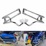 Hard Rear Saddlebag Guard Twin Style Rails For Harley Touring Road King Electra Street Glide Ultra Limited Special ST FLHR FLHX FLTRX '14-UP - pazoma