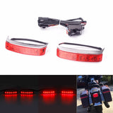 LED Saddlebag Housing Tail Run Brake Turn Light Lamp For Harley Touring Street Road Glide CVO Electra Glide Ultra Classic Limited 14-21 - pazoma