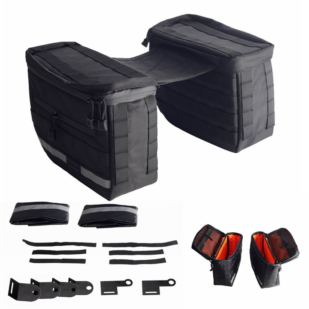 Club Style Saddlebags Saddle Luggage Storage Bag For Harley Softail Dyna Street Bob Wide Super Glide FXR FXLRS Low Rider S Sportster - pazoma