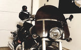 Motorcycle Custom Skull Style Aluminum Head Bones Rear View Mirrors Adjustable Stem Harley Davidsons Suzuki Honda Kawasaki Cruisers M10 5/16" - pazoma