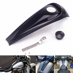 Smooth Dash Fuel Console Gas Tank Cap Cover Trim Panel Kit for Harley Touring Electra Glide Road Glides Street FLHT FLHX 2008-2020 - pazoma