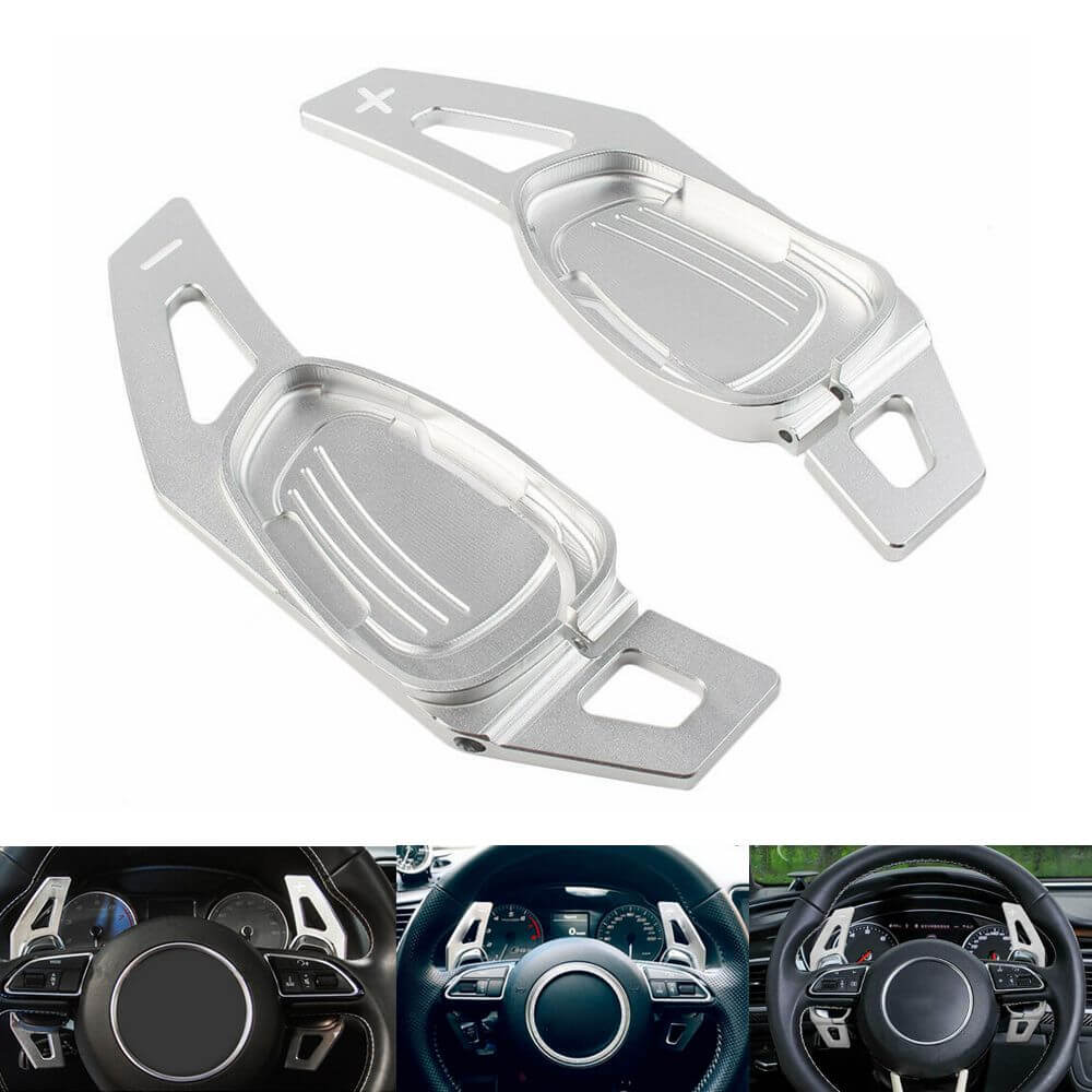 Aluminum CNC Car Gear Shifter Steering Wheel Shift Paddle DSG Extension For Audi A5 S3 S5 S6 SQ5 RS3 RS6 RS7 - pazoma