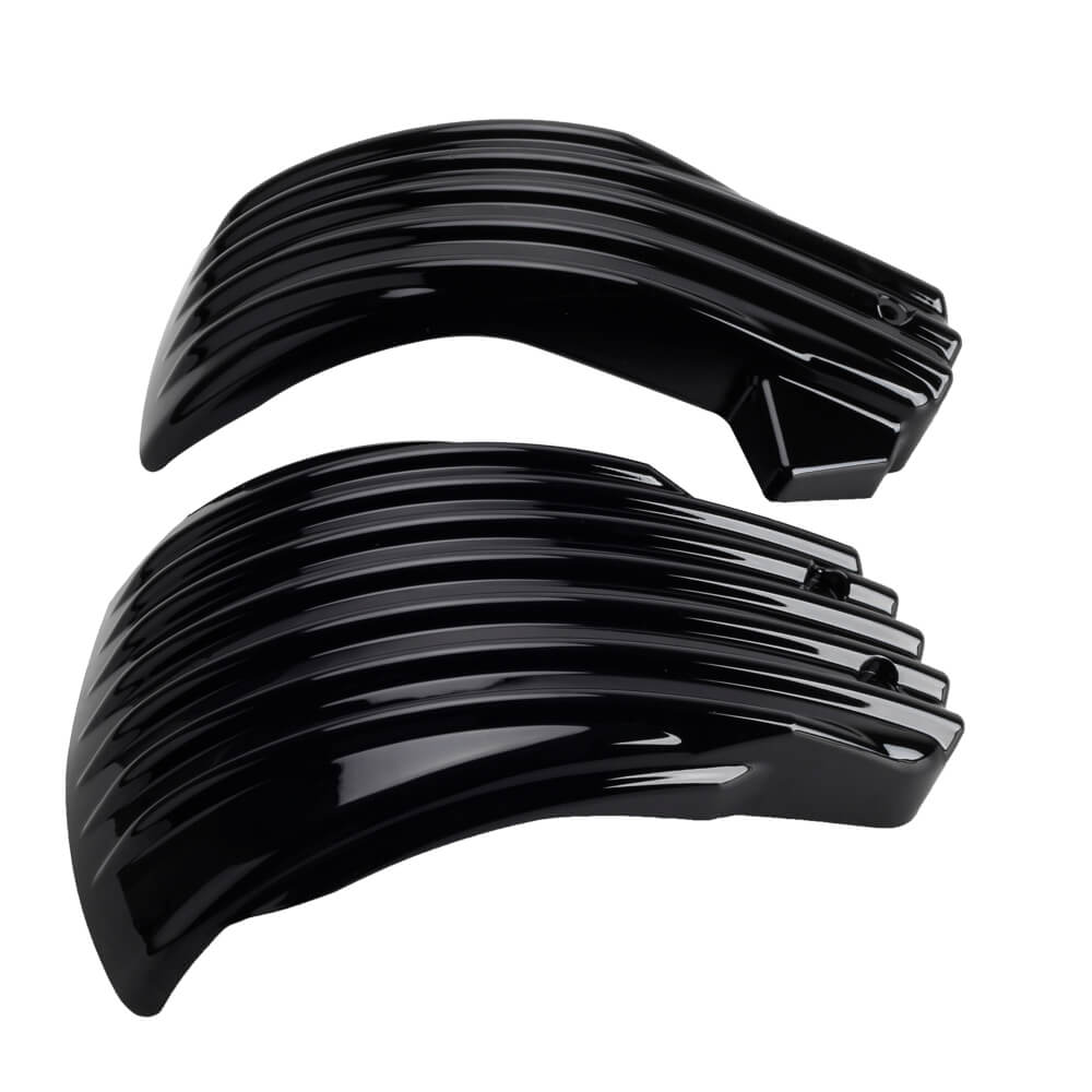 Striped Style Battery Side Fairing Covers for Harley Softail M8 107 114 117 FLDE FLHCS FXLR FXLRS FXLRST FLSL FXBB FXBBS 2018-2022 - pazoma