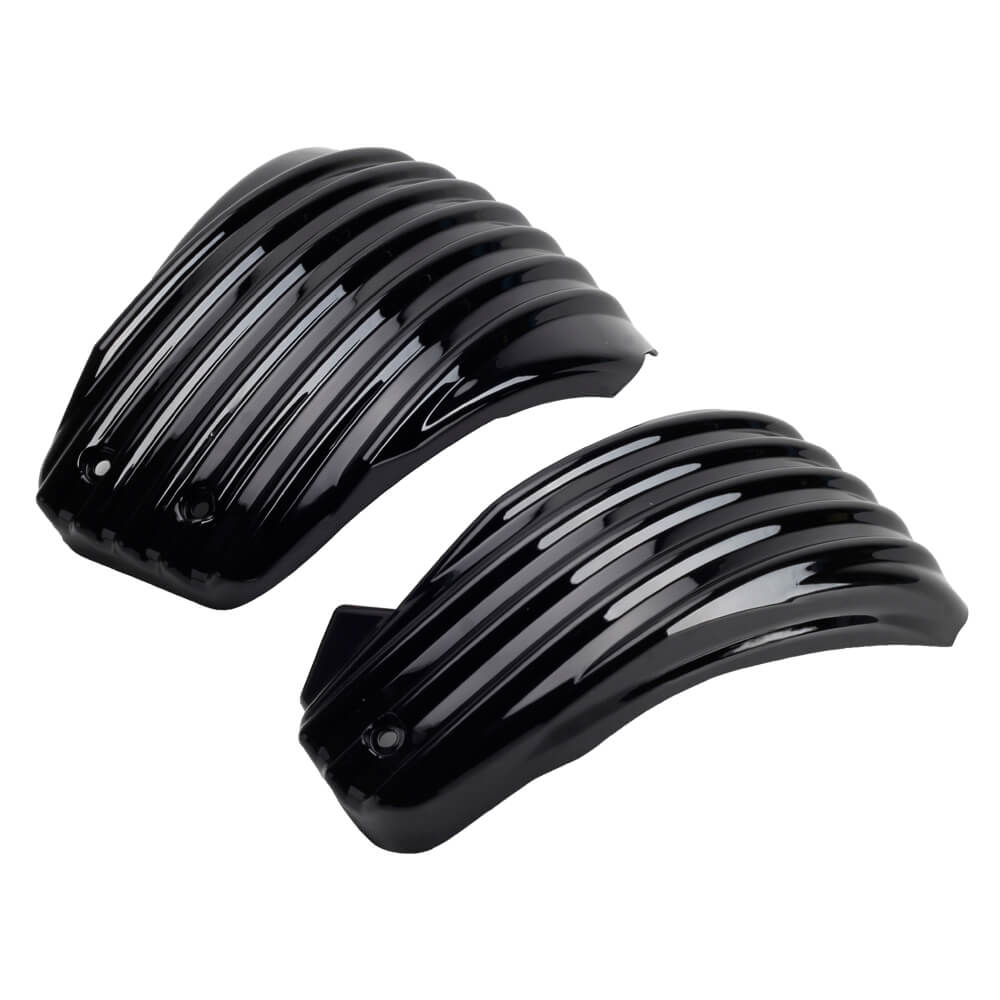Striped Style Battery Side Fairing Covers for Harley Softail M8 107 114 117 FLDE FLHCS FXLR FXLRS FXLRST FLSL FXBB FXBBS 2018-2022 - pazoma
