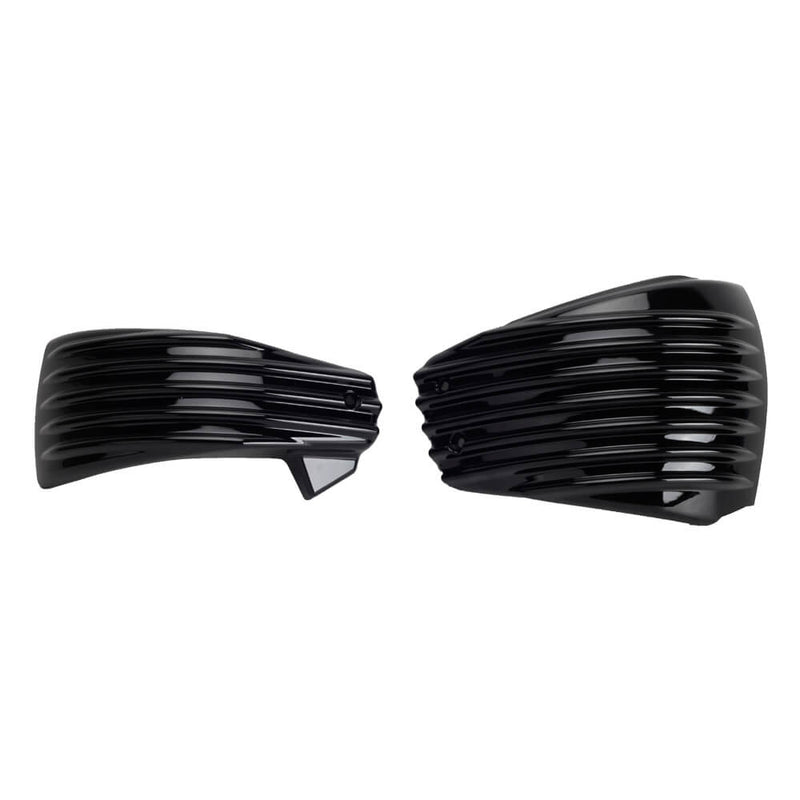 Striped Style Battery Side Fairing Covers for Harley Softail M8 107 114 117 FLDE FLHCS FXLR FXLRS FXLRST FLSL FXBB FXBBS 2018-2025 - pazoma