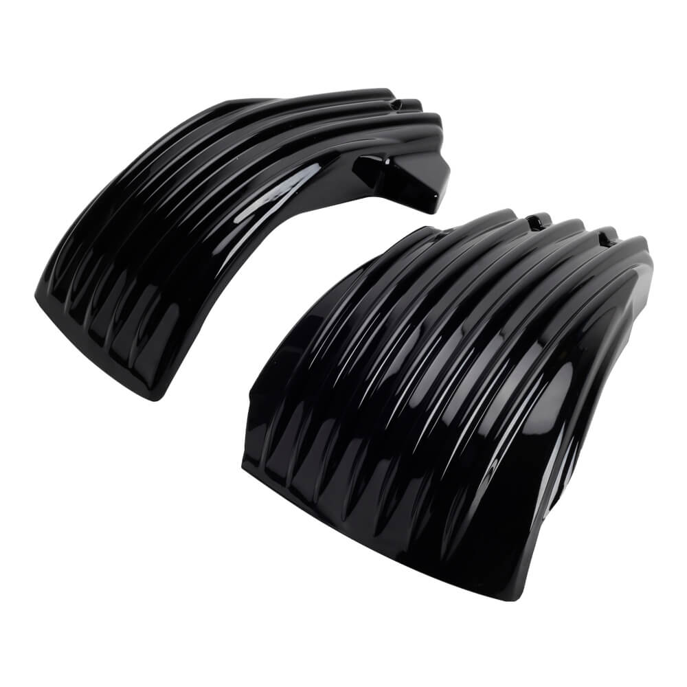 Striped Style Battery Side Fairing Covers for Harley Softail M8 107 114 117 FLDE FLHCS FXLR FXLRS FXLRST FLSL FXBB FXBBS 2018-2022 - pazoma