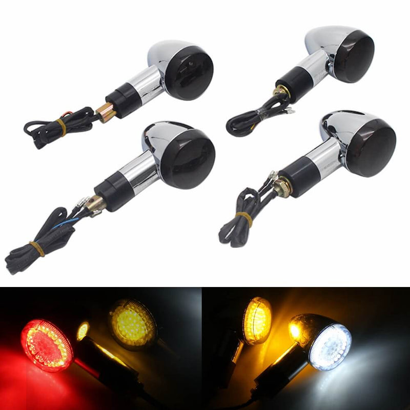 Suzuki Boulevard M109R M109RB M109RZ Boss Limited VZR1800 Intruder M90 VZ1500 C90 Front Rear Amber LED Turn Signal Light Indicator - pazoma