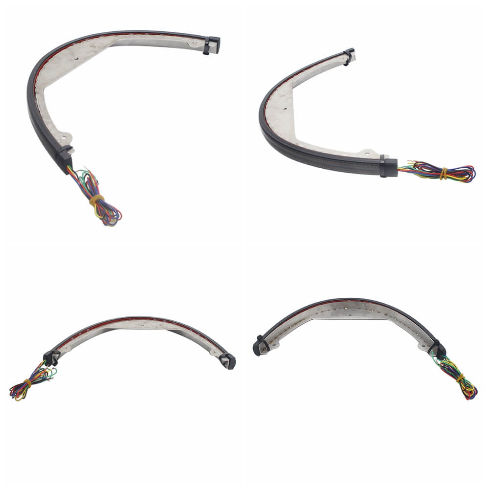 Suzuki Boulevard M109R BOSS M109R2 VZR1800 INTRUDER Double Row LED Sequential Flowing Rear Turn Brake Light Fender Eliminator Kit 2006-2020 Red Amber - pazoma