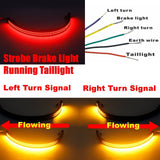 Suzuki Boulevard M109R Double Row LED Sequential Switchback Flowing Turn Signal Fender Eliminator Kit Rear Brake Light Taillight 2006-2020 - pazoma