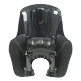 CBC Cali TSport Front Fairing For Harley Club Style Dyna Street Bob T-Sport FXR w/Chrome Trim Bezel Windshield Headlight Relocation Block - pazoma