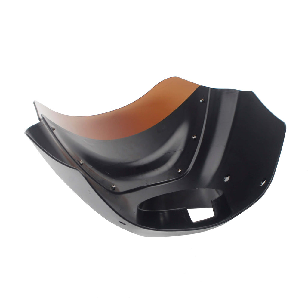Harley Dyna Wide Glide FXDWG Front Healight Fairing Windscreen 11 inch Windshields and Mounting Hardware - pazoma