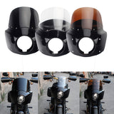 Harley Dyna Wide Glide FXDWG Front Healight Fairing Windscreen 11 inch Windshields and Mounting Hardware