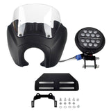 2020-2024 Harley Softail Low Rider S 114 117 FXLRS T-Sport Fairing Windshield w/ 5.75'' LED Headlight Projection Headlamp Kit - pazoma