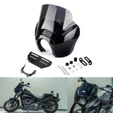 2020-2024 Harley Softail Low Rider S 114 117 FXLRS T-Sport Fairing Outer w/15" 12" 9" Windshield Headlight Relocation Bracket - pazoma