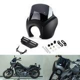 2020-2024 Harley Softail Low Rider S 114 117 FXLRS T-Sport Fairing Outer w/15" 12" 9" Windshield Headlight Relocation Bracket - pazoma