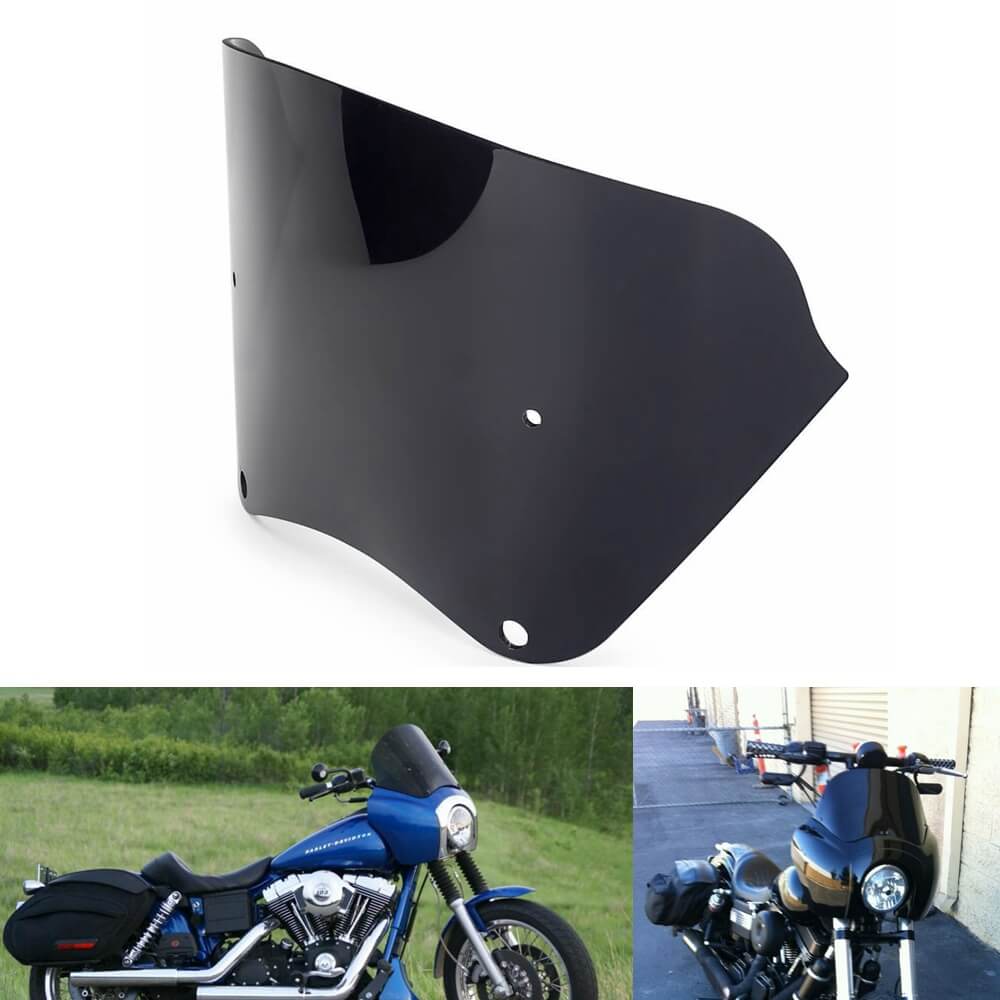 T-Sport Fairing Windshield Windscreen Replacement Club Style Kit Compatible For Harley Dyna Super Glide T-Sport FXDXT FXR - pazoma