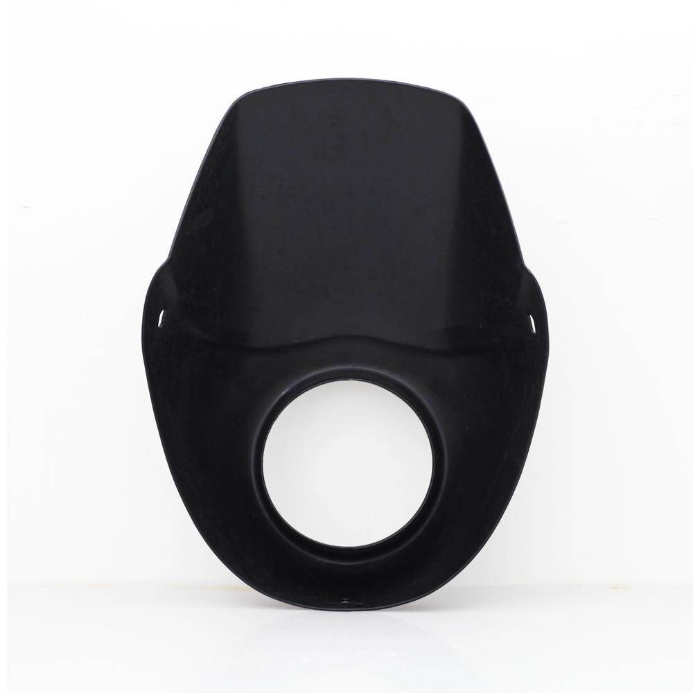 Short Black ABS Headlight Screen Visor T-Sport Fairing Kit For Harley Street 500 750 Street Rod XG750A XG750 XG500 Headlamp Cover - pazoma