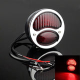 Harley Chopper Bobber Cafe Racer Vintage Retro Motorcycle Modification LED Brake Taillight Tail Warning Signal Light - pazoma