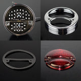 Harley Chopper Bobber Cafe Racer Vintage Retro Motorcycle Modification LED Brake Taillight Tail Warning Signal Light - pazoma