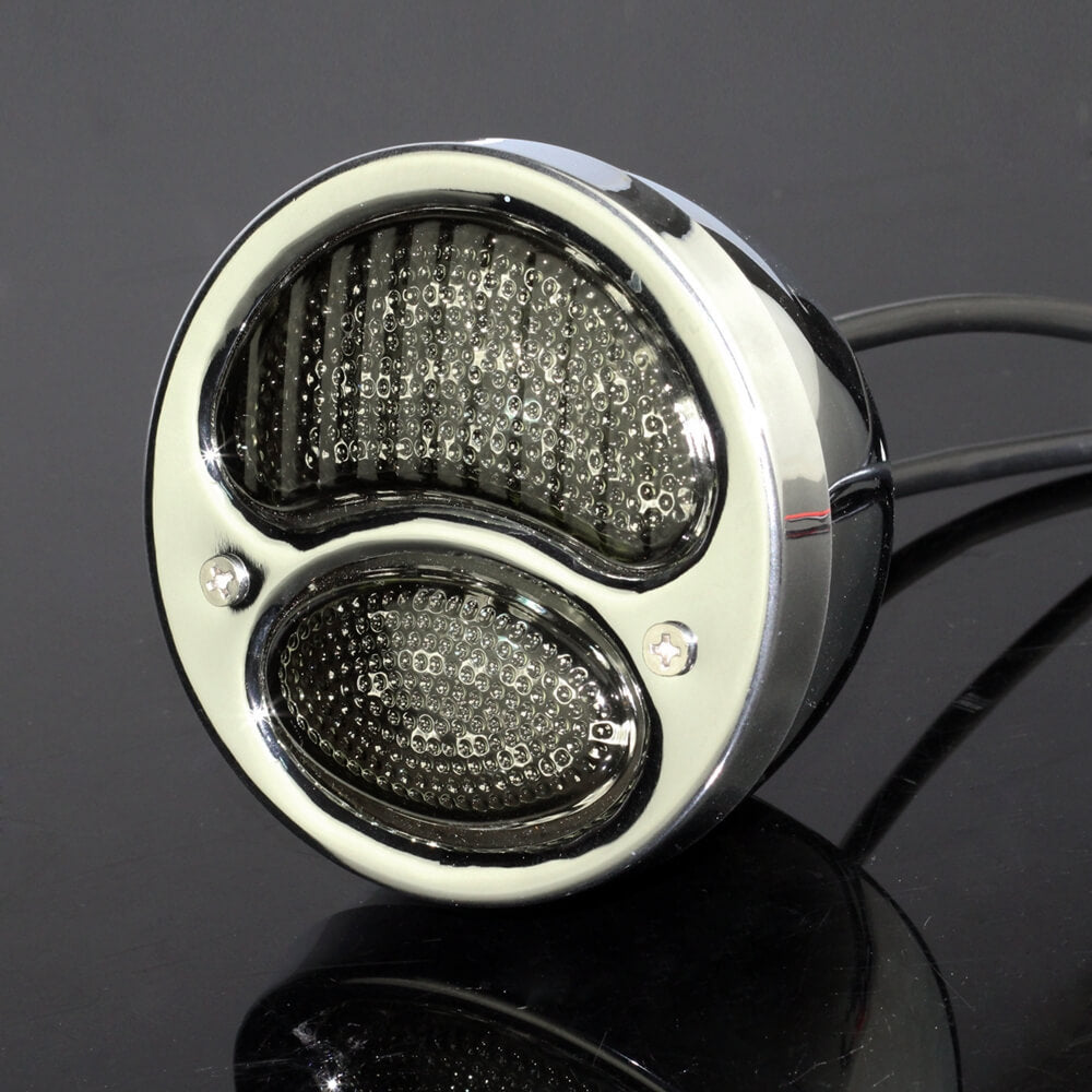 Motorcycle LED Taillight For Harley Chopper Bobber Cafe Racer Duolamp Vintage Rear Stop Tail Lamp Brake Running Light - pazoma