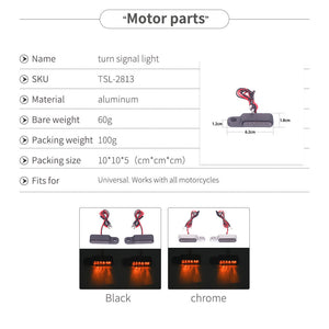 Mini LED Turn Signals Indicators Blinker Light Amber E Mark Brake Clutch Marker For Touring Softail Slim Electra Road Street Glide - pazoma