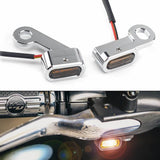 Harley Sportster 883 XL1200 Brake Clutch Lever Turn Signal Indicators Light E Mark Mini LED Signal Lamp Light - pazoma