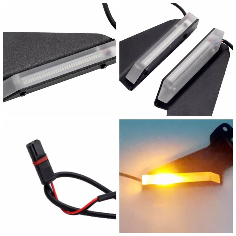 Motorcycle LED Front Turn Signal For BMW S1000RR S1000 RR 2019 2020 2021 2022 M1000RR Stealth Wing Indicator - pazoma