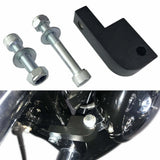 T Sport Front Fairing Outer w/12" Windshield Headlight Bezel Relocation Block Kit For Harley Dyna Street Bob Super Glide - pazoma