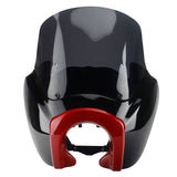 T Sport Front Fairing Outer w/12" Windshield Headlight Bezel Relocation Block Kit For Harley Dyna Street Bob Super Glide - pazoma