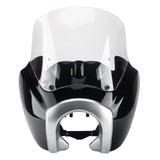 T Sport Front Fairing Outer w/12" Windshield Headlight Bezel Relocation Block Kit For Harley Dyna Street Bob Super Glide - pazoma