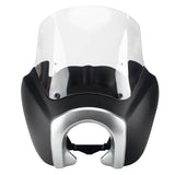 T Sport Front Fairing Outer w/12" Windshield Headlight Bezel Relocation Block Kit For Harley Dyna Street Bob Super Glide - pazoma