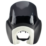 T Sport Front Fairing Outer w/12" Windshield Headlight Bezel Relocation Block Kit For Harley Dyna Street Bob Super Glide - pazoma