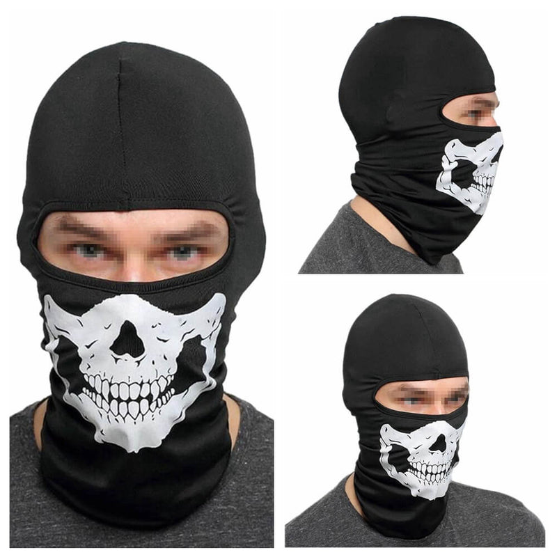 Motorcycle Balaclava Skull Full Face Mask Guard Cover Warmer Windproof Breathable Airsoft Paintball Cycling Ski Shield Anti-UV Sun Hats Helmet - pazoma