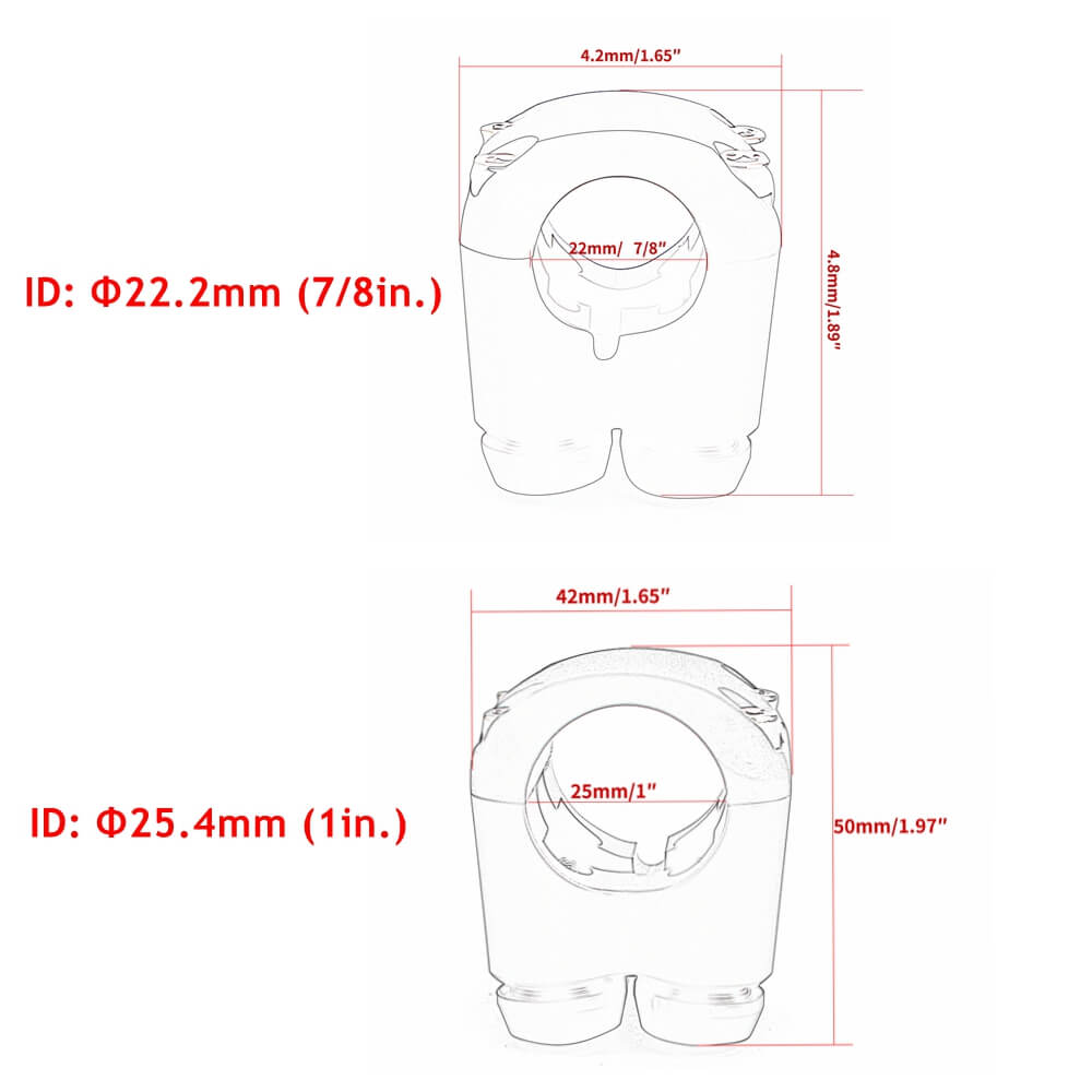 The Quad Micro Switch Button Housing Momentary Handlebar 4 Buttons Hand Control Switch 7/8″ or 1″ Bars Vintage Cafe Racer - pazoma