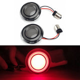 Tracer Diffused LED Rear Turn Signal Conversions Bullet Style 1156 Single-Circuit Red For Harley Touring Softail Dyna Sportster - pazoma