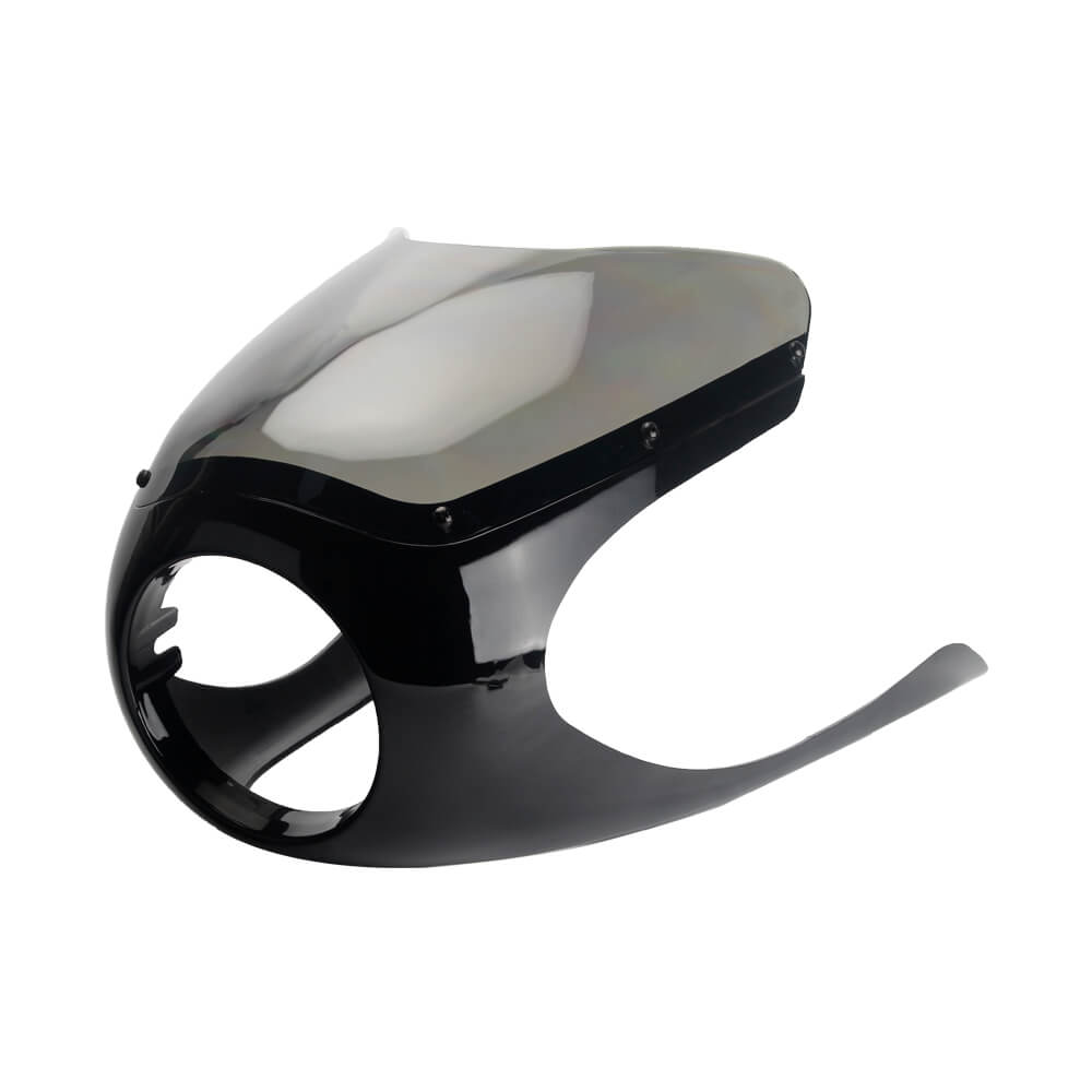 UNI Half Fairing style Windshield Headlight Fairing Cowl Smoke Screen Mask for Ducati Moto Guzzi BMW Cafe Racer Bobber Scrambler Retro Cruiser - pazoma