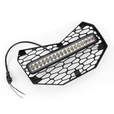 UTV Front Bumper Mesh Grille w/ LED Light Bar for Can-Am Maverick X3 Turbo X DS R RS 2017 - 2021 - pazoma