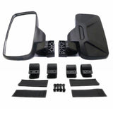 Polaris RZR Ranger Yamaha Rhino Can-Am Arctic Honda Pioneer UTV Left and Right Side View Mirror with 1.75" and 2" Mounts and Shock-Proof Rubber Pad - pazoma