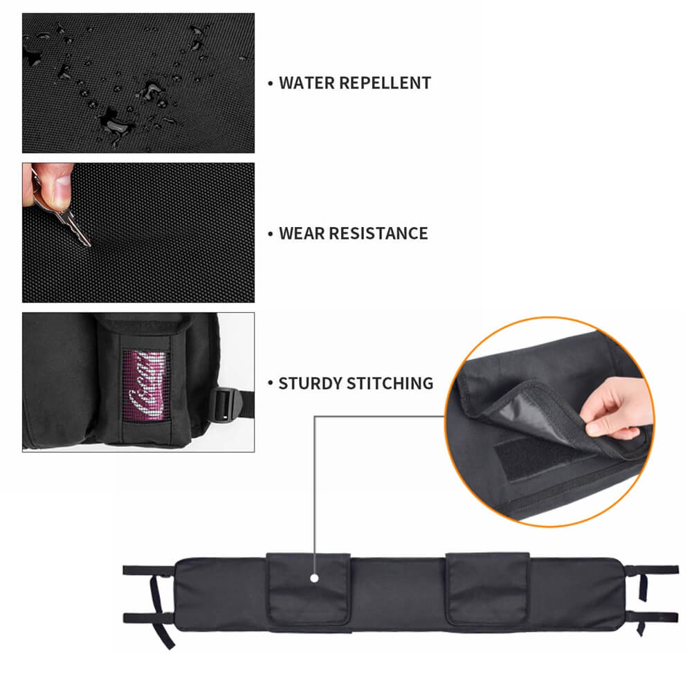 UTV Roll Cage Organizer Case Gear Bags Storage Bag Great Tools Storage Solution for Polaris Yamaha Kawasaki Honda Can-AM UTVs - pazoma