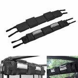 QuadGear Black UTV Large Roll Cage Organizer Rack Pouch Bag Pocket For Most Full Size UTVs - pazoma