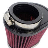 Universal Clamp-On Air Cleaner Filter Chrome Performance Oval Pod Filters 48mm 52mm For Honda Yamaha Kawasaki Suzuki Cafe Racer CB CG GS - pazoma