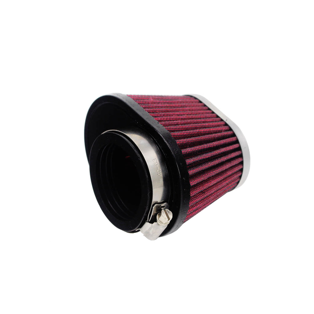 Universal Clamp-On Air Cleaner Filter Chrome Performance Oval Pod Filters 48mm 52mm For Honda Yamaha Kawasaki Suzuki Cafe Racer CB CG GS - pazoma
