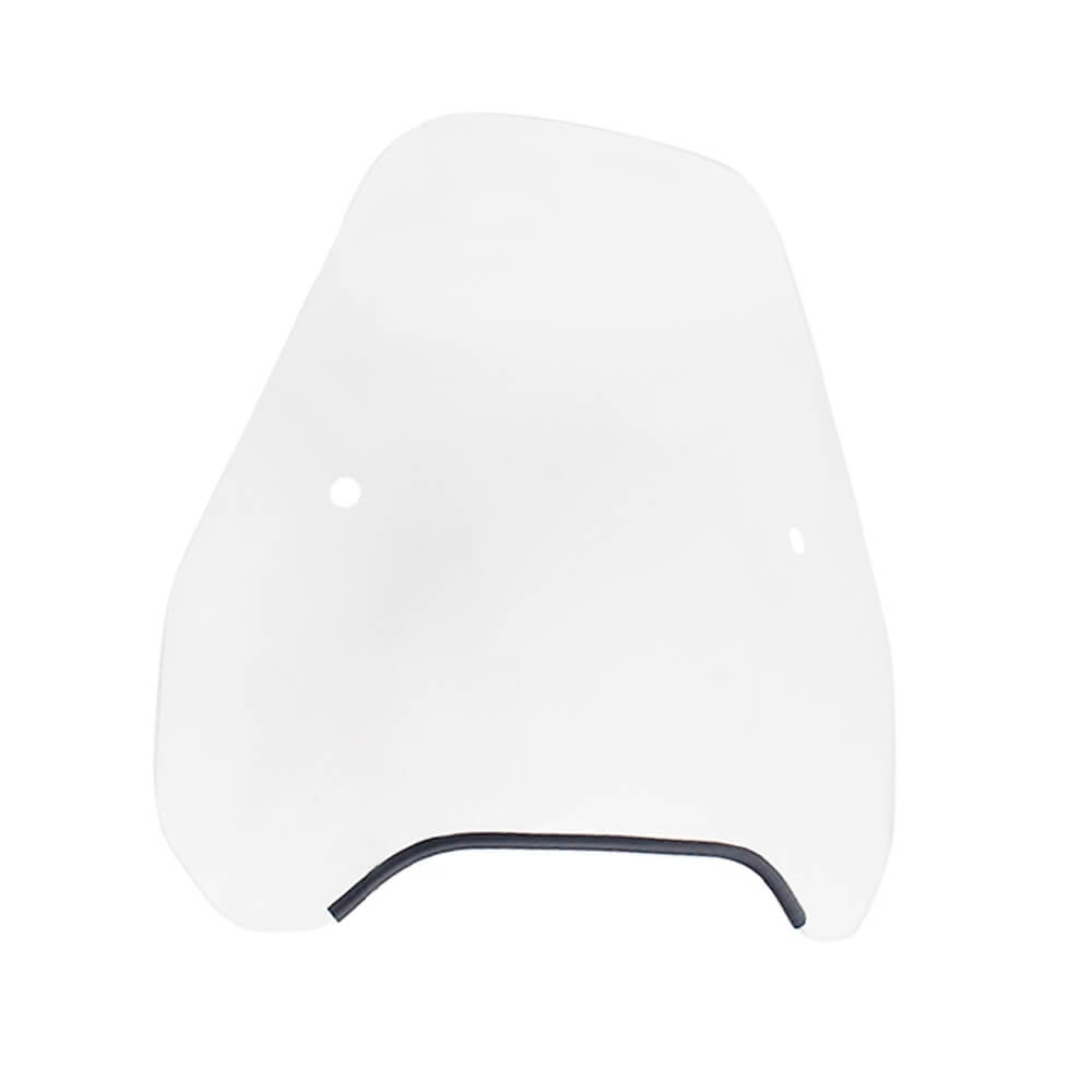 Universal Motorcycle Round or Rectangular Headlights 15" Windshield Windscreen Screen for 7/8" or 1" Handlebar Bars - pazoma